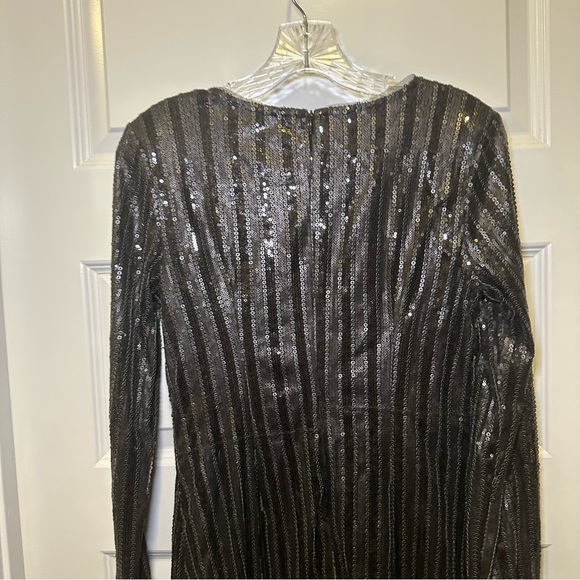Piperlime Collection Black Sequin Long Sleeve Dress size S - Picture 11 of 12